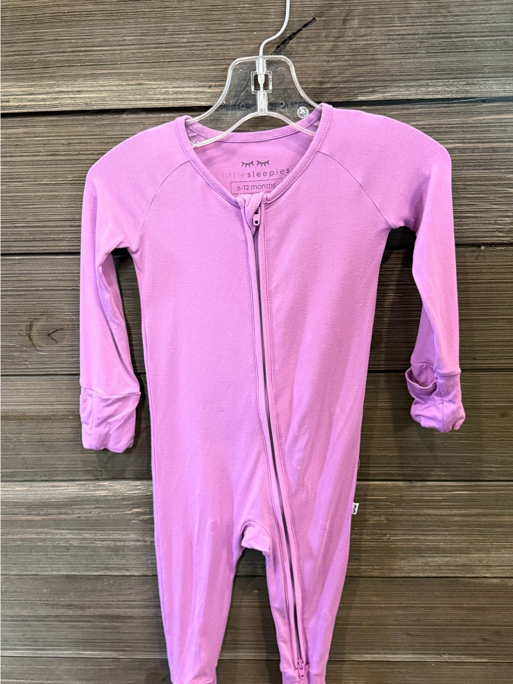 Little Sleepies Zip Up Footie Size 6-12months
